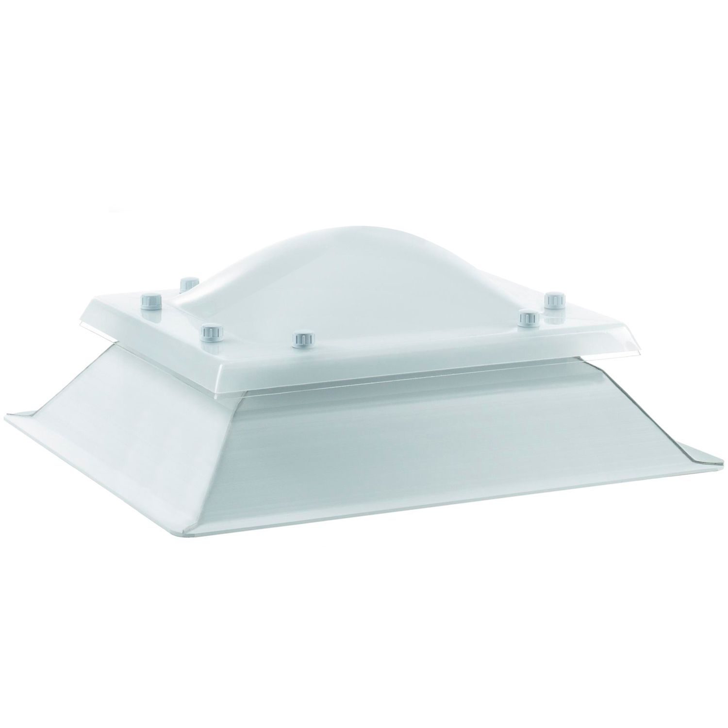 Claraboia Rectangular Fixa Cúpula Acrílico Base Luz Natural Cobertura Garantia 5A Protecção UV