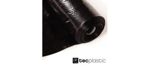 Manga Plástica Impermeabilização Polietileno TECplastic Preta Separação Proteção Barreira Vapor