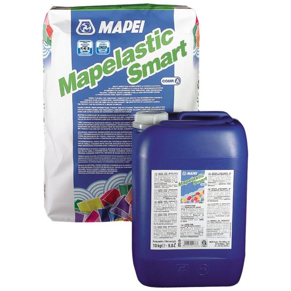 Mapelastic Smart Argamassa Impermeabilização Aplicação ao Rolo Bicomponente Elástica Mapei