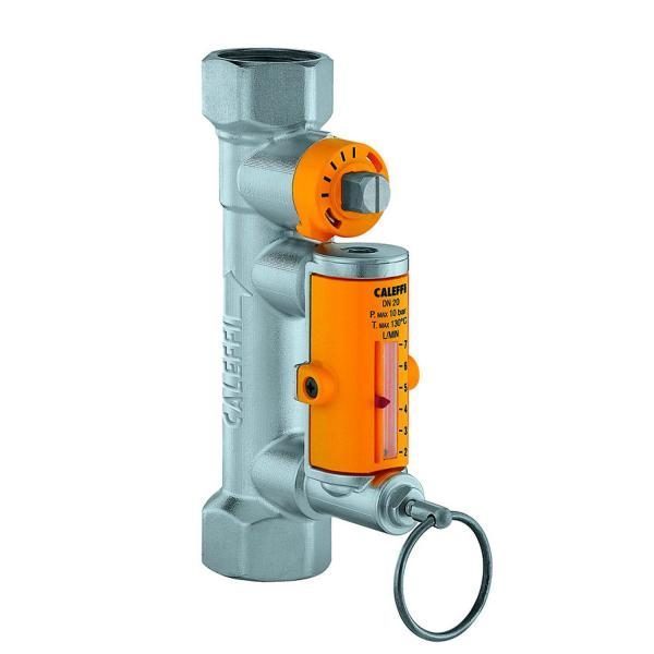 Válvula de Balanceamento Caleffi 258 com Caudalímetro para Instalações Solares