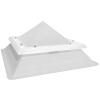 Claraboia Piramidal Fixa Cúpula Acrílico Base Luz Natural Cobertura Garantia 5A Proteção UV - Maydisa - 9902000101071