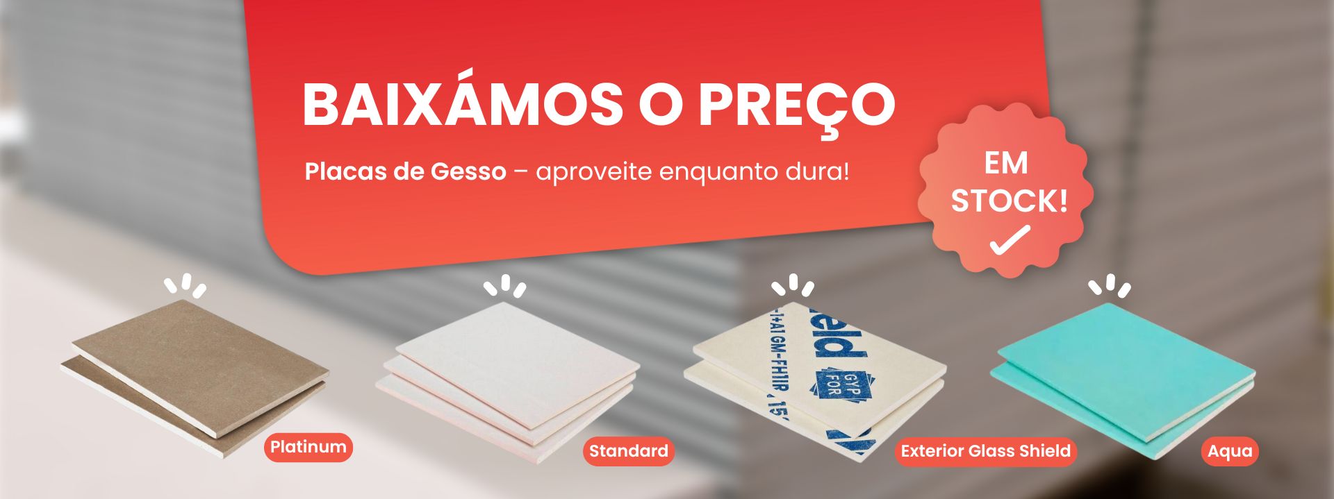 Placas de Gesso 