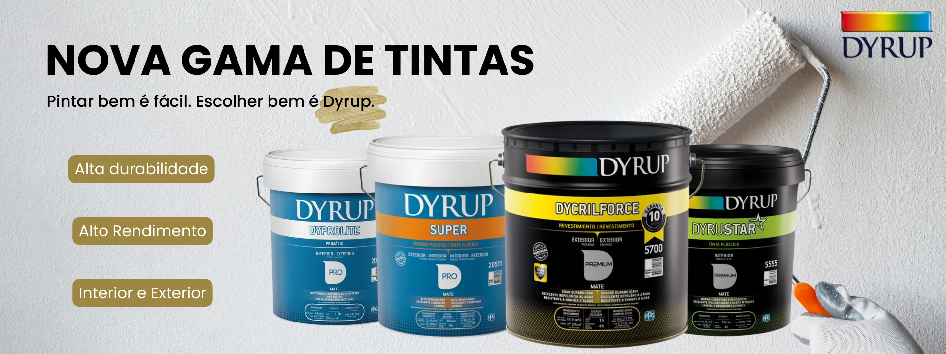 Gama de Tintas DYRUP