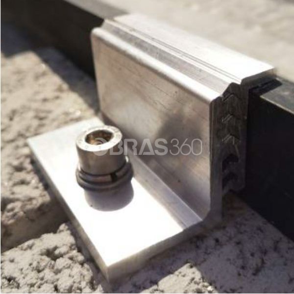 Kit Fixação Lateral Variável para Módulo Fotovoltaico Espessura de 35MM a 50MM