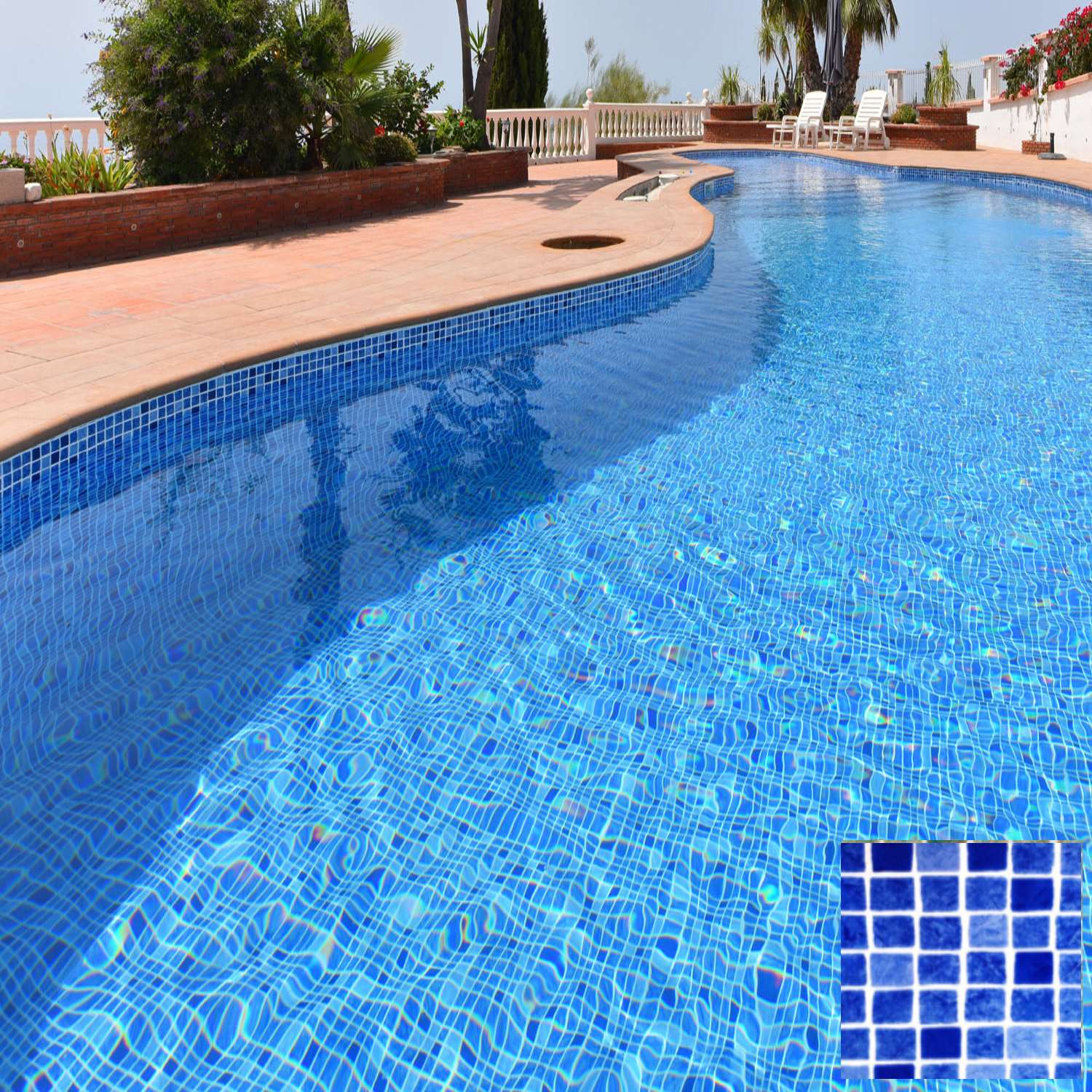 Membrana PVC Piscina Renolit Alkorplan 3000 1,65x25m Estampado