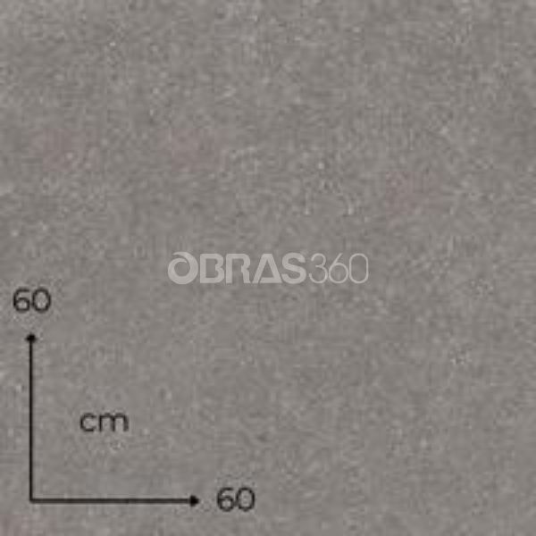 Mosaico Cerâmico Porcelânico Belgravia Grey Mate Esmaltado 60x60cm 1ªEscolha Retificado Pavimento