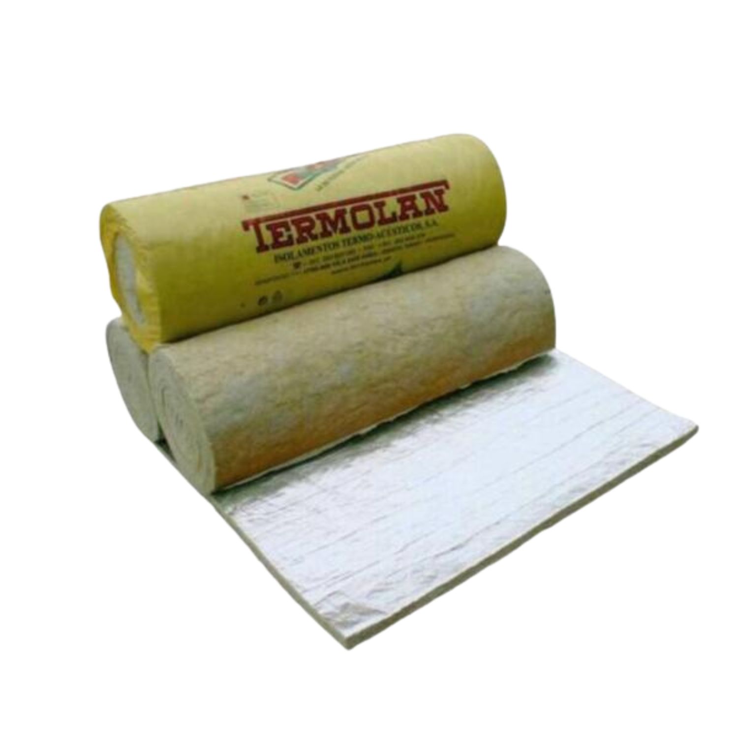 Lã de Rocha Isolamento Térmico Acústico Manta Revestida a Alumínio Rocterm MA 70 (70 kg/m3)