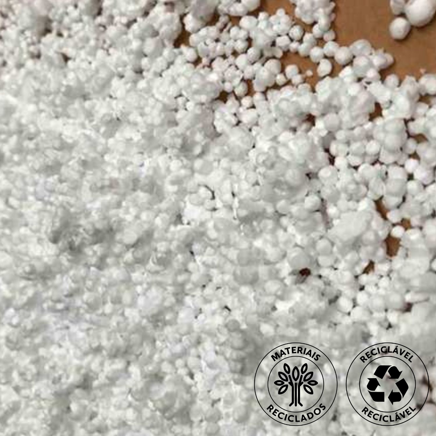 Poliestireno Expandido EPS Triturado Esferovite Irregular Simples TRI-LEV Saco 500Lts - Simples - Saco 0,5 m3 (500 Litros)