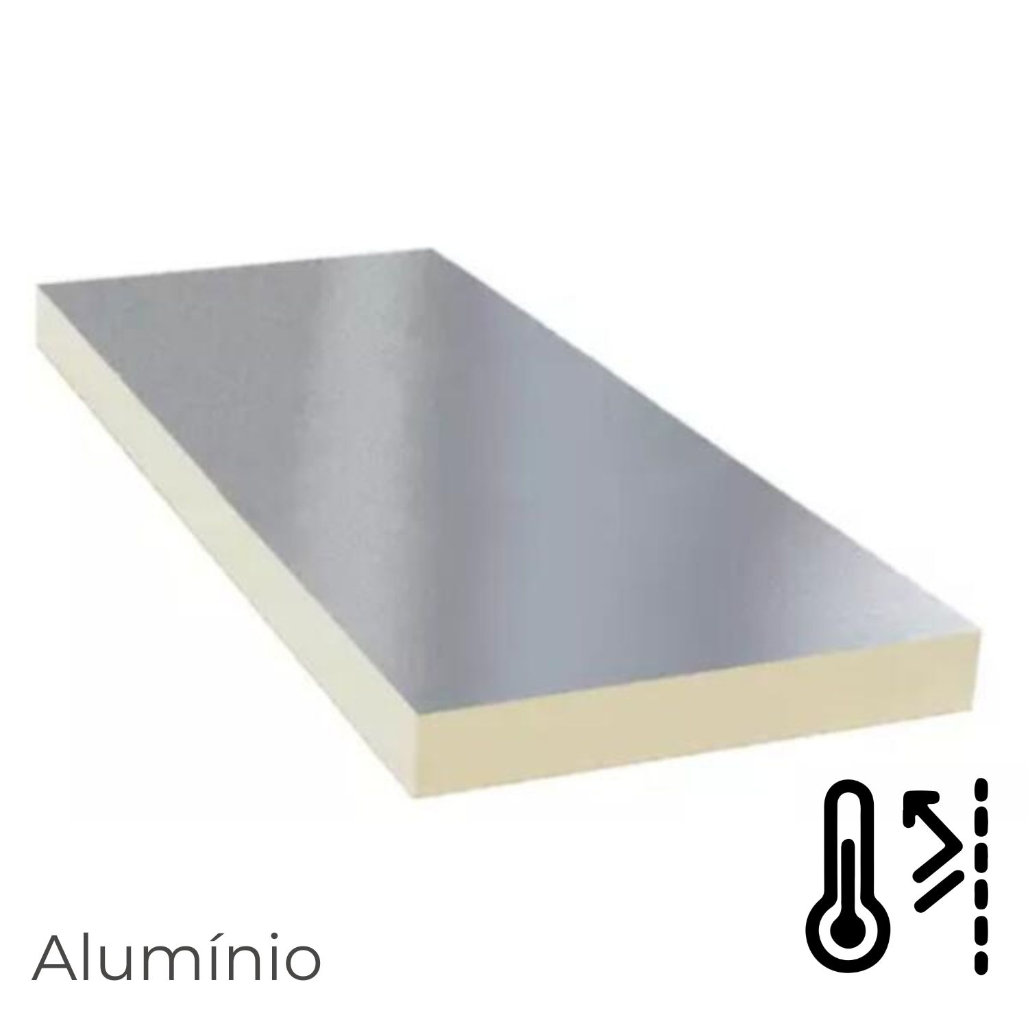 Isolamento Térmico PIR EFIGREEN ACIER c/ Alumínio 40mm-120mm Coberturas Metálicas Tipo Deck e Betão