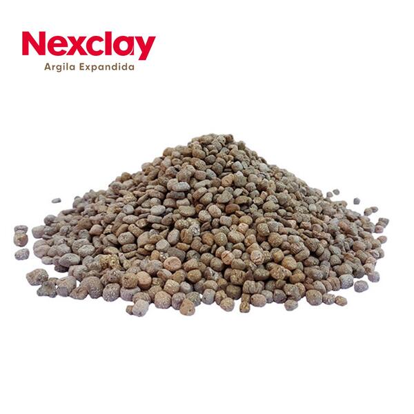 Argila Expandida Argex 2-4 50 Litros Isolamento Térmico Acústico Drenagem Jardinagem Decoração - Saco de 50 litros