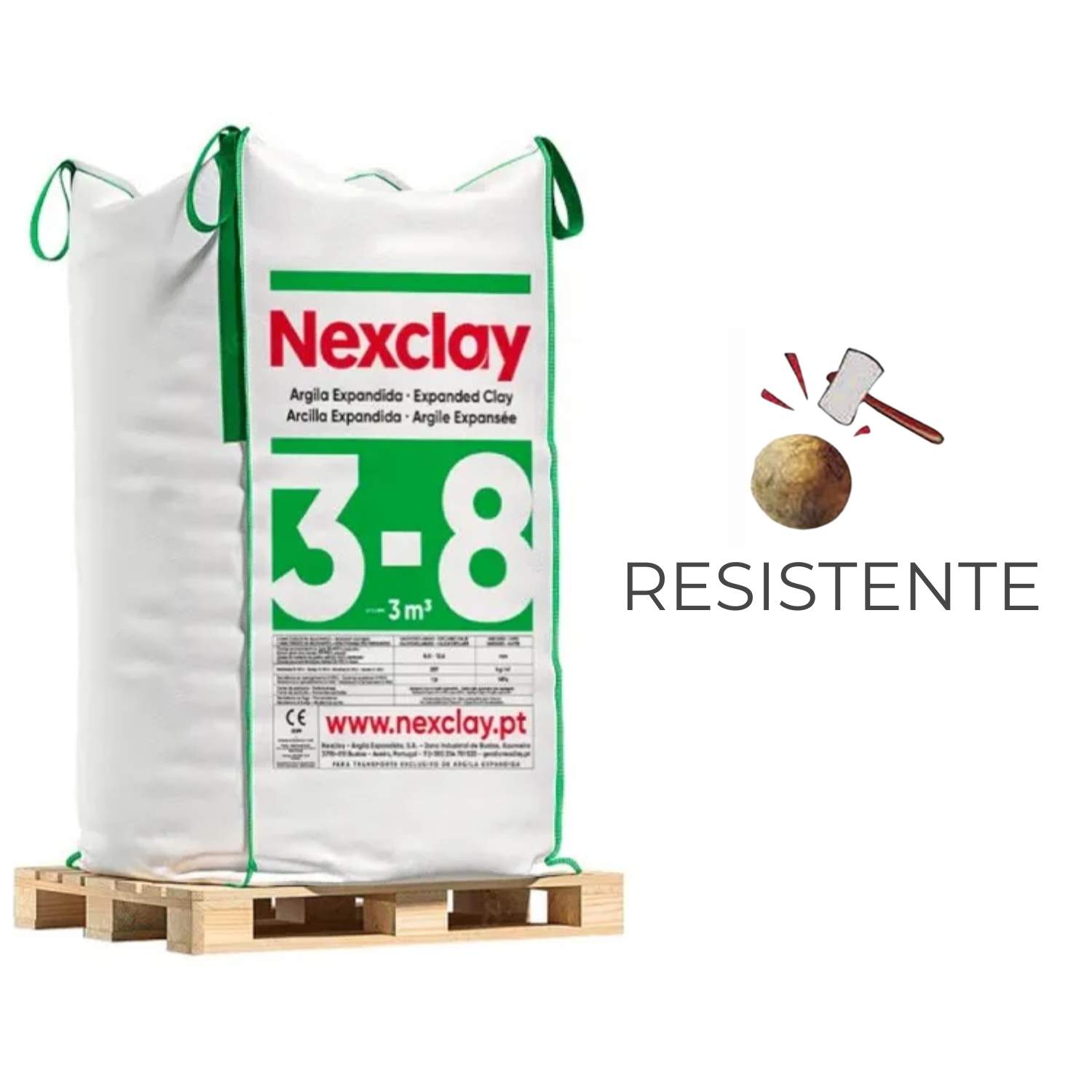 Argila Expandida Argex 3-8 Big Bag 3M3 Isolamento Térmico Acústico ...
