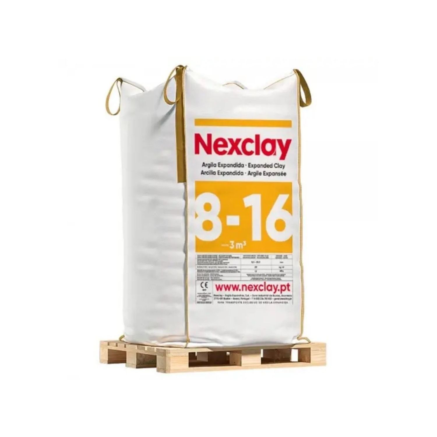 Argila Expandida Nexclay 8-16 Big Bag 3M3 Isol. Térmico Acústico Drenagem Jardinagem Decoração