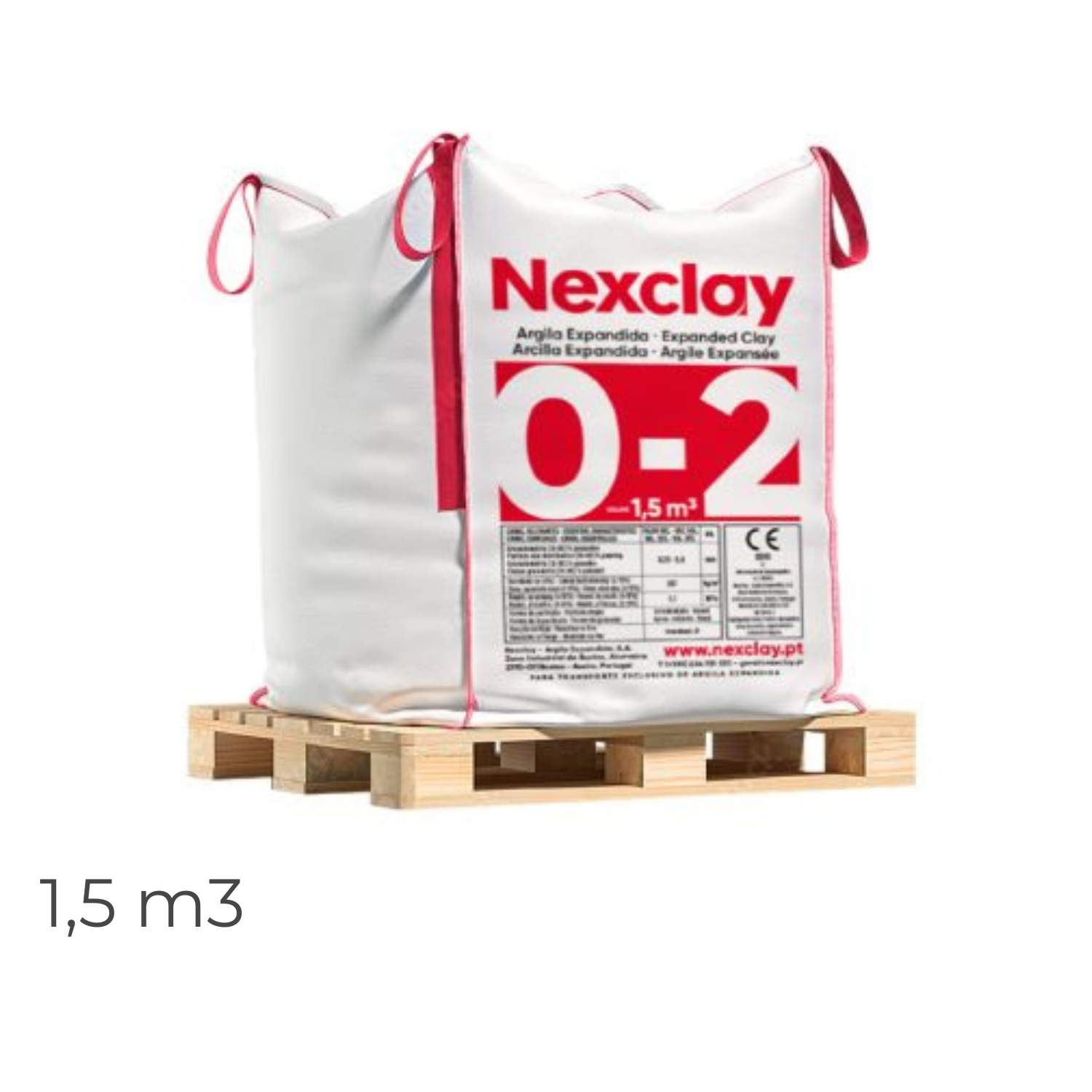 Argila Expandida Nexclay 0-2 Big Bag Isolamento Térmico Acústico Drenagem Jardinagem Decoração