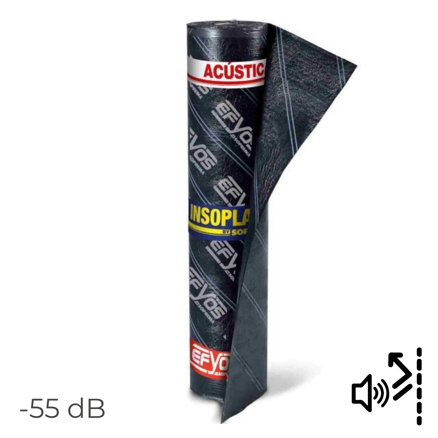 Membrana Acústica de Base Betuminosa para Ruído Aéreo Soprema Insoplast 3 Kg