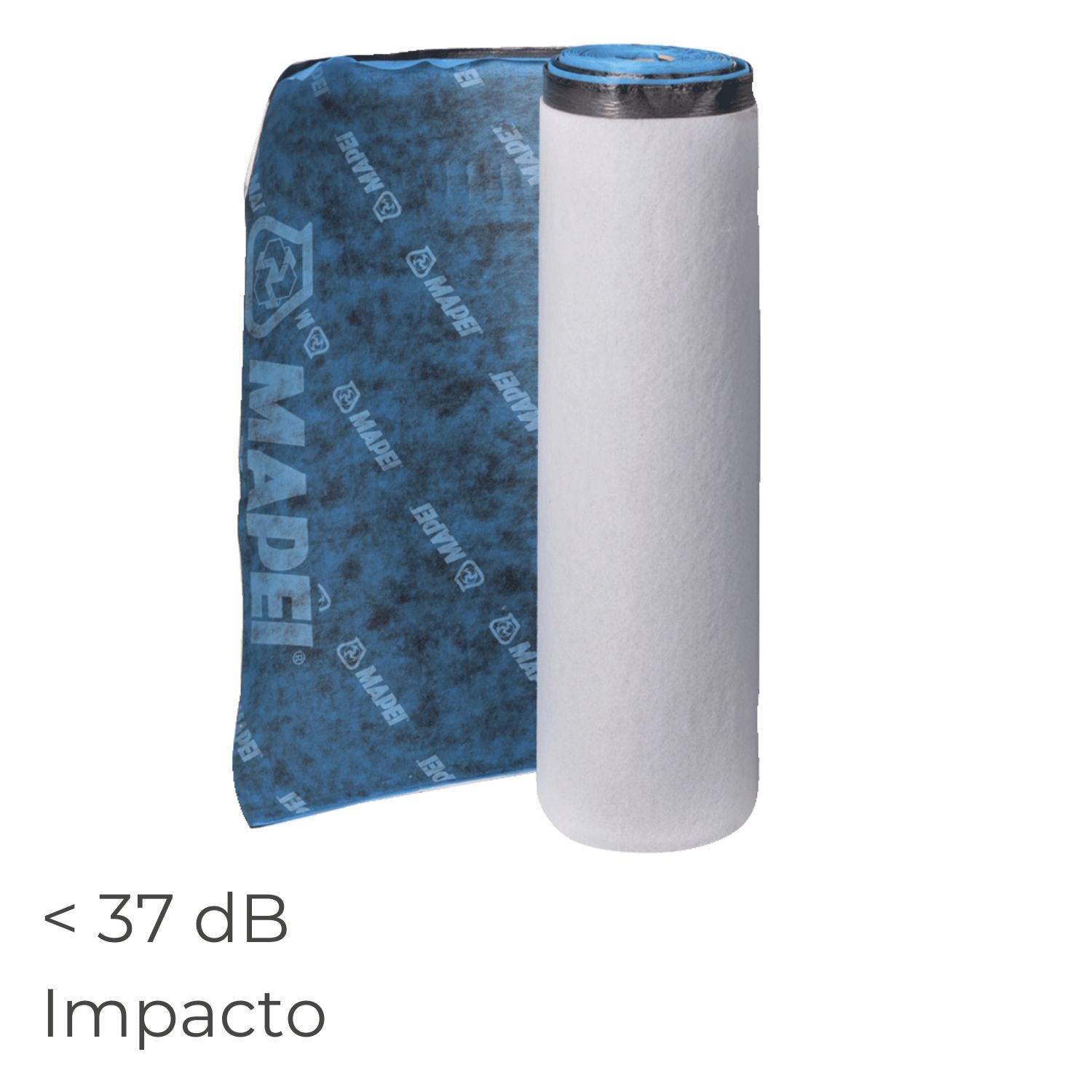 Isolamento de Ruído de Impacto de Altas Prestações Acústicas Mapei Mapesilent Roll H
