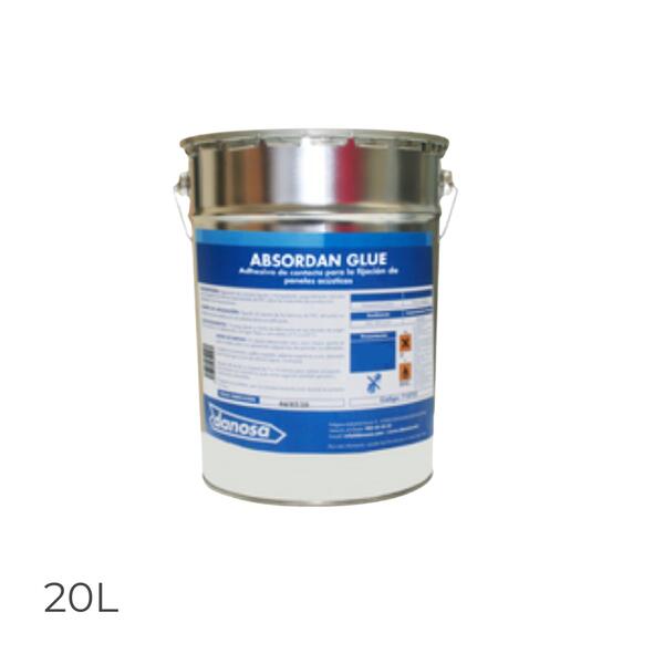 Cola Contacto Fixação Painéis Acústicos ABSORDAN GLUE Divisórias Verticais e Horizontais 20L