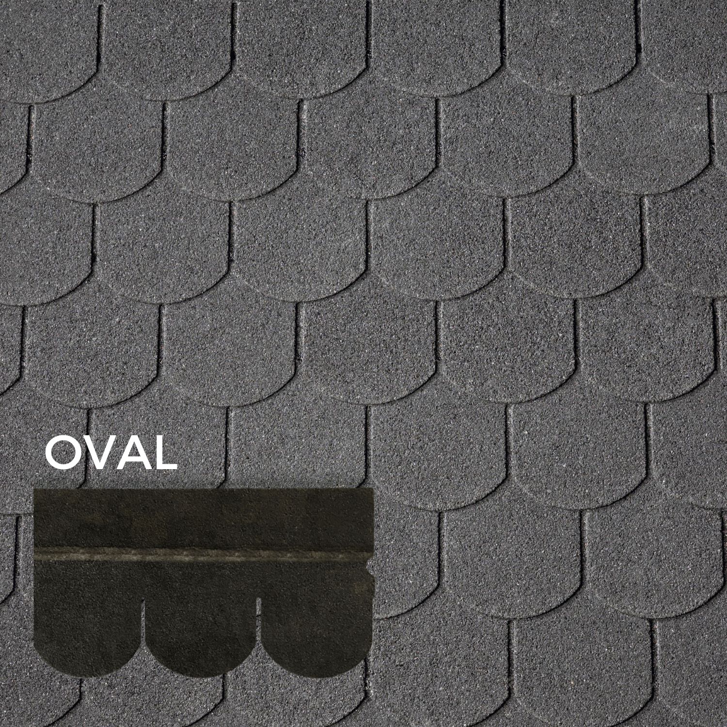 Telha Asfáltica Bardoline Oval Cobertura Inclinada Fachada Impermeável Fácil Aplicação