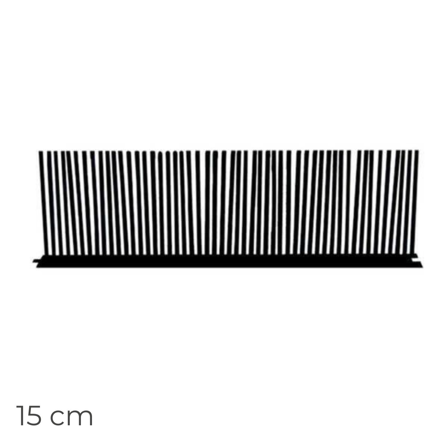 Tapa Pássaros em PVC Preto 0,5MX15CM