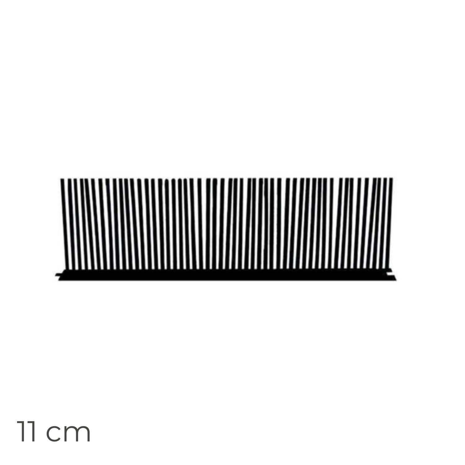 Tapa Pássaros em PVC Preto 0,5MX11CM