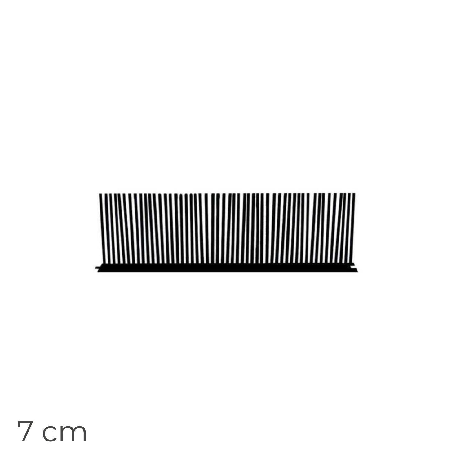 Tapa Pássaros em PVC Preto 0,5MX7CM