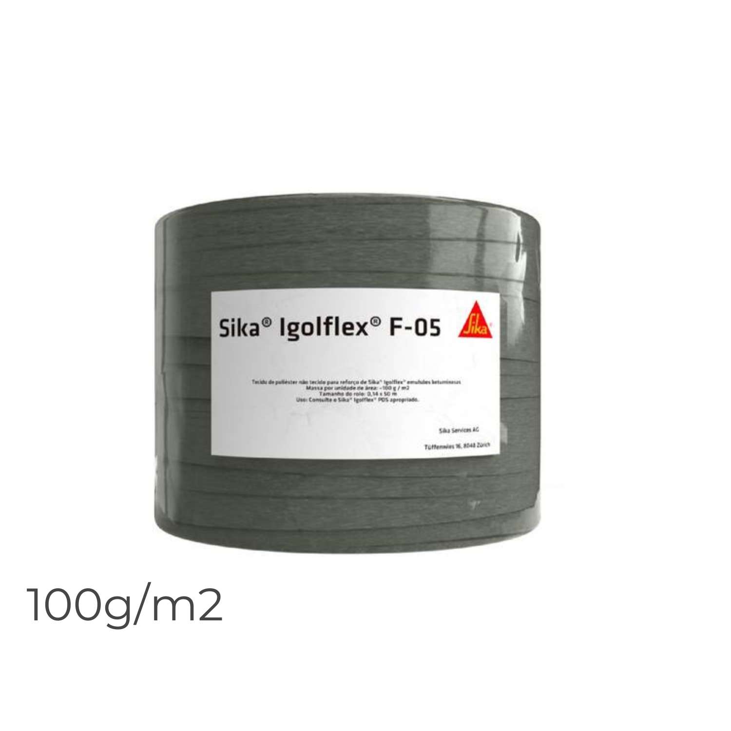 Armadura Reforço Impermeabilização Sika Igolflex F-05 Branco 0,14x50m 100G/M2