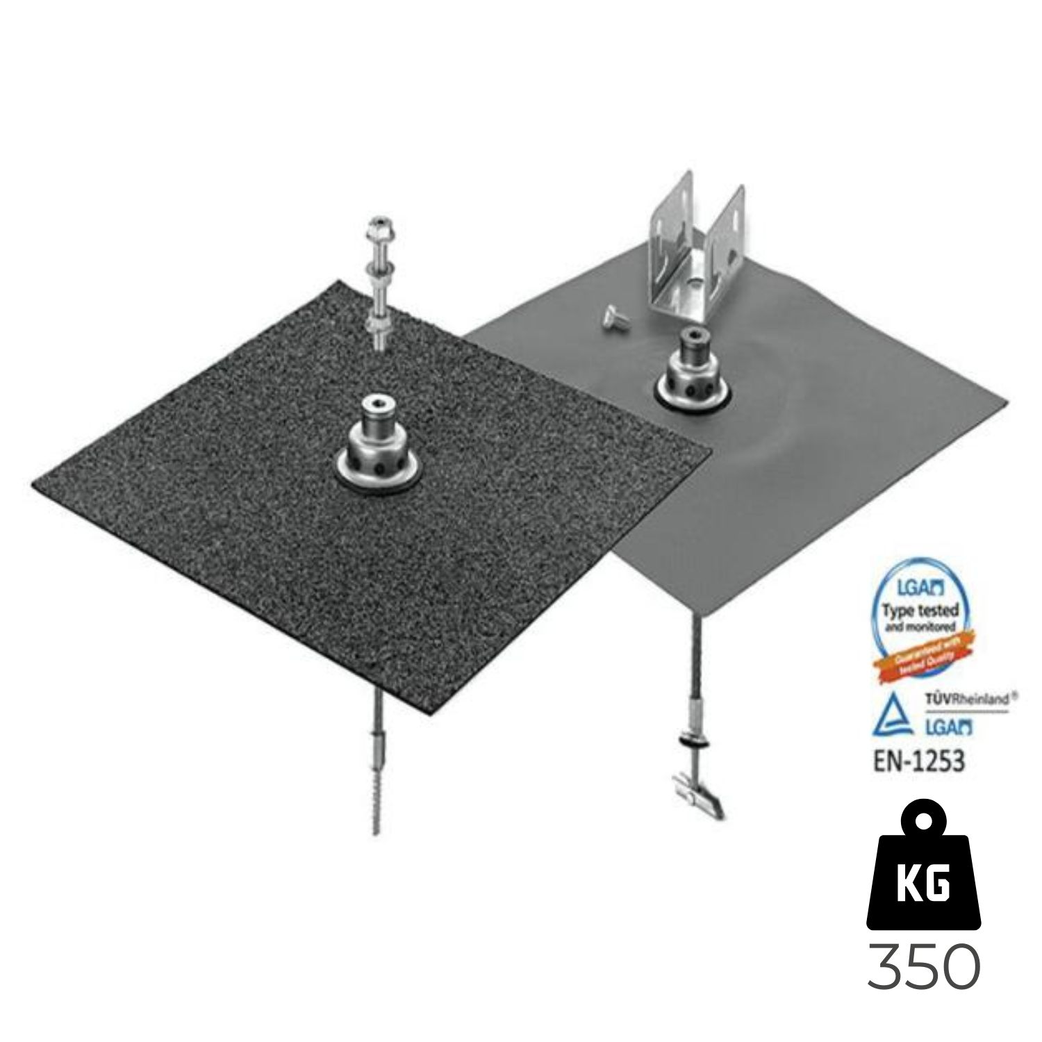 Sistema Pré Instalação Estruturas Suporte Painéis Fotovoltaicos Solares Roof Console Cx. 12 Unid.