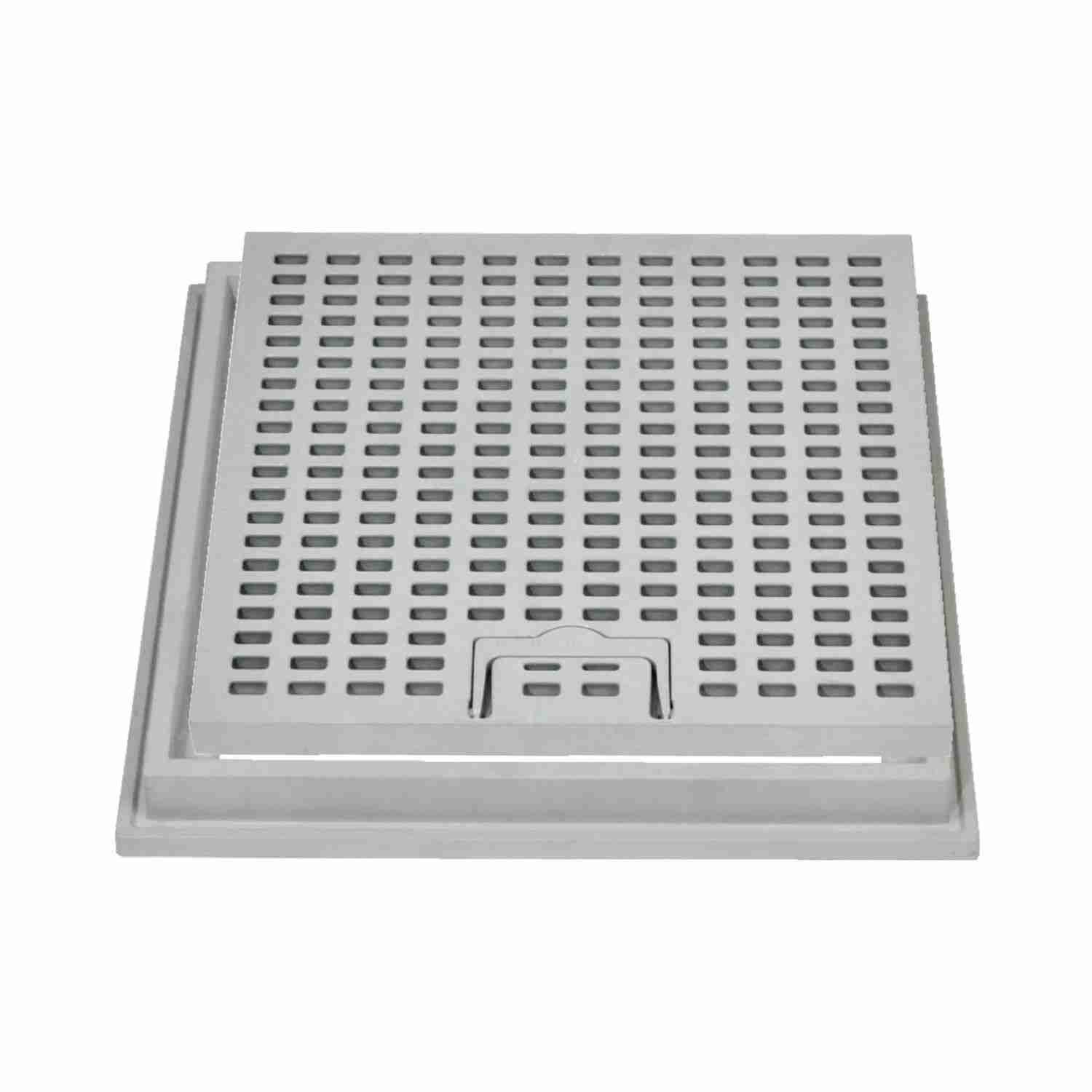 Grelha com Aro Reforçado em Polipropileno para Caixa Cúbica Lux Drenagem