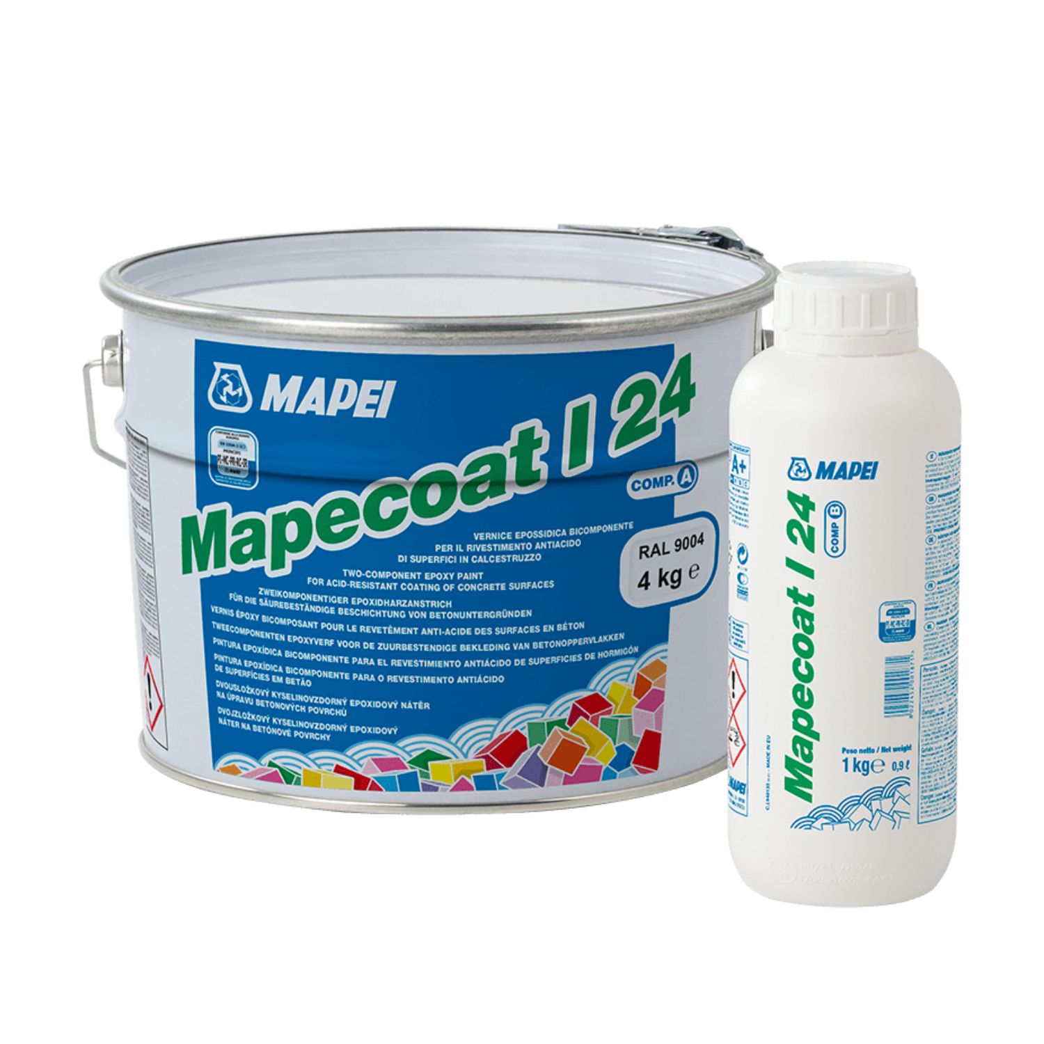 Mapecoat Pintura Epoxídica Bicomponente Mapei Mapecoat I 24 para Revestimento ...