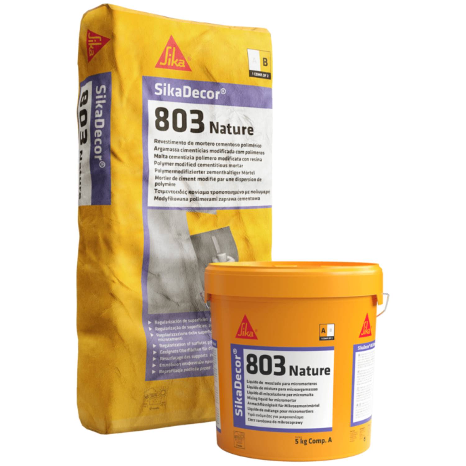 Argamassa Cimentícia Microcimento Sika SikaDecor-803 Nature