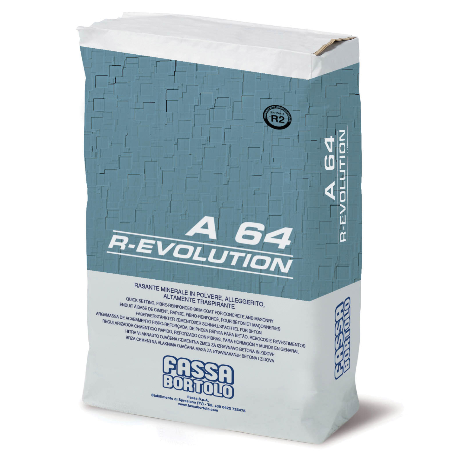 Argamassa Regularizadora Fassa A 64 R-EVOLUTION - Bege - Saco 25 kg