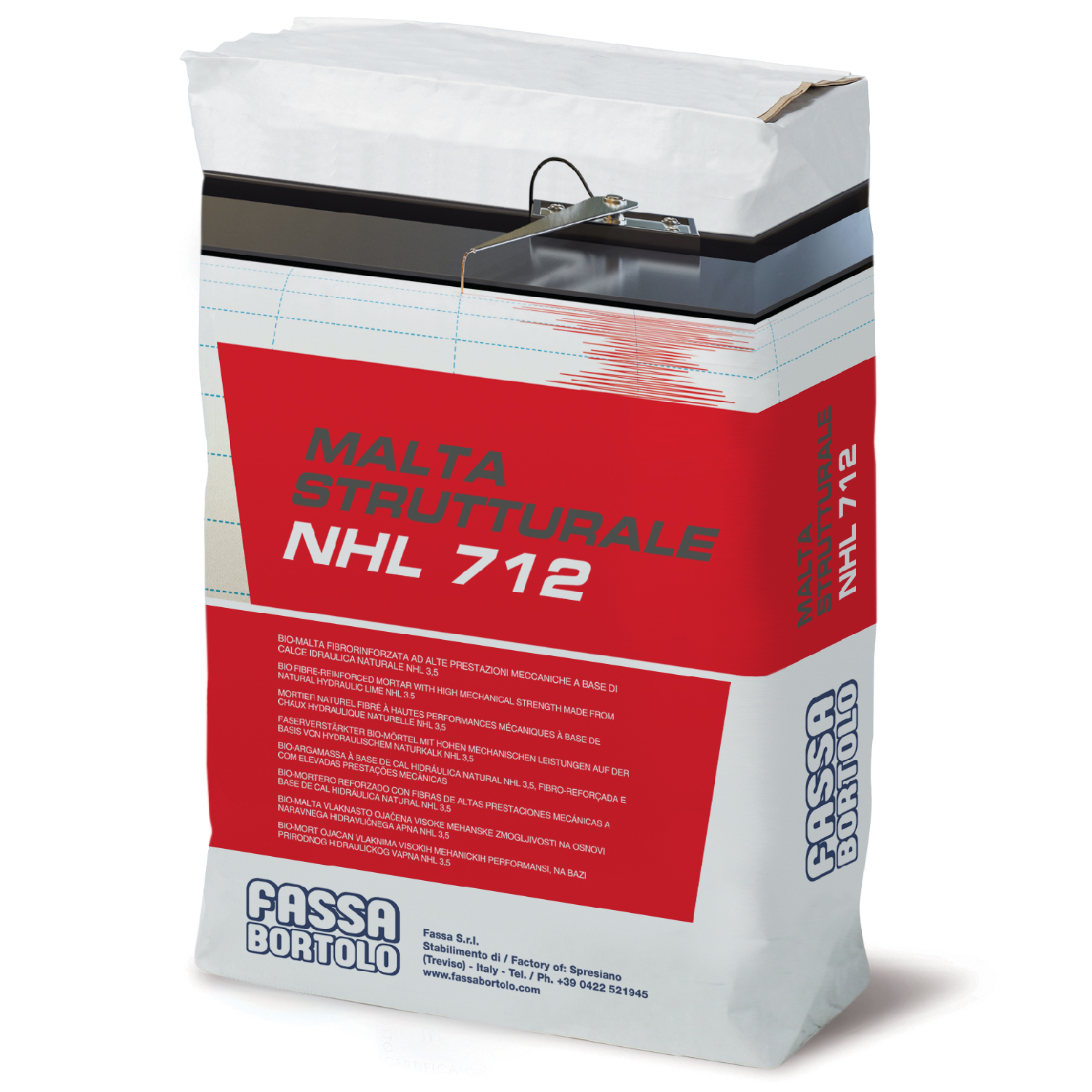 Argamassa Estrutural Reforço Alvenaria Antiga 15MPa Fassa NHL 712