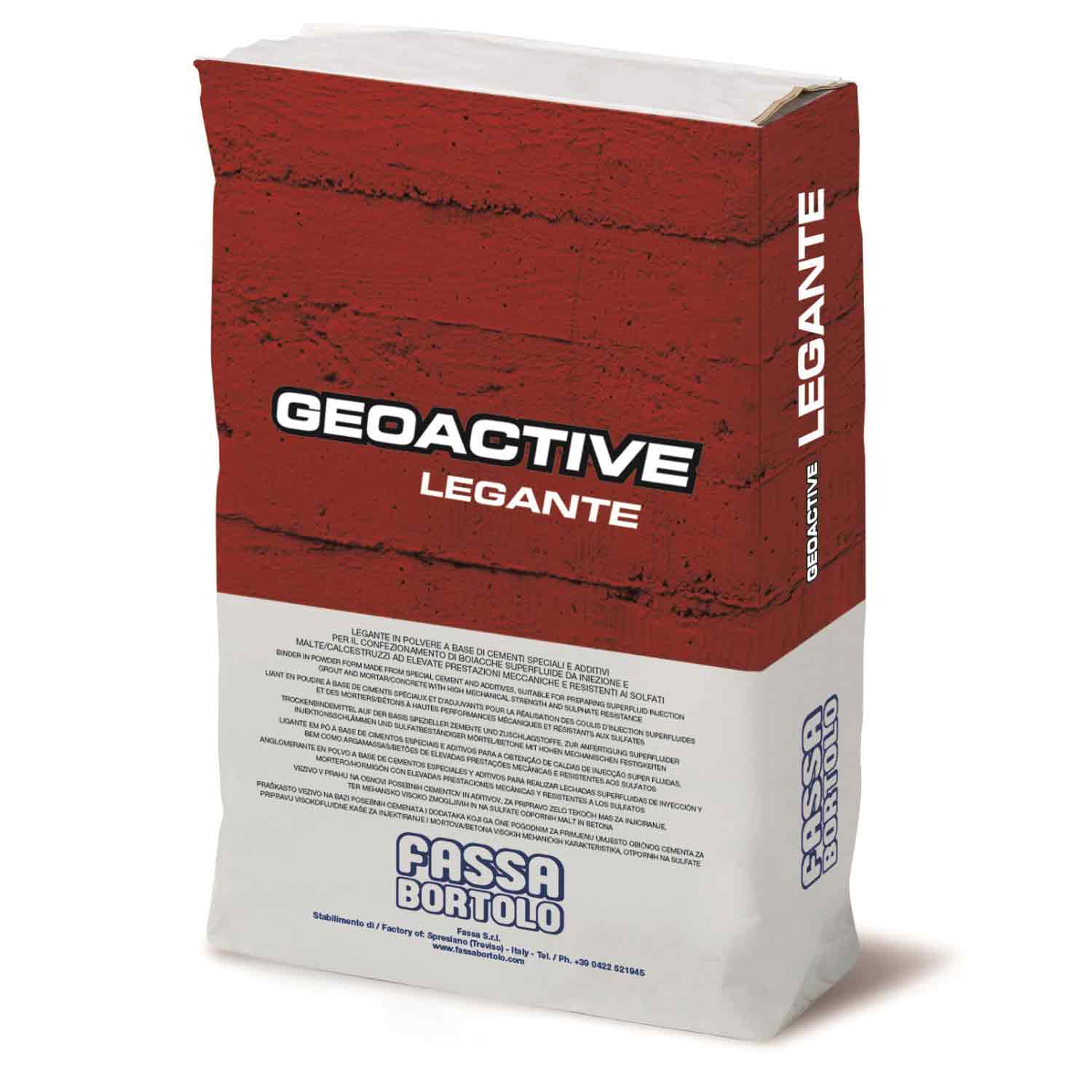 Cal Injeção Ligante para Produção de Betão/Microbetão Fassa Geoactive Legante