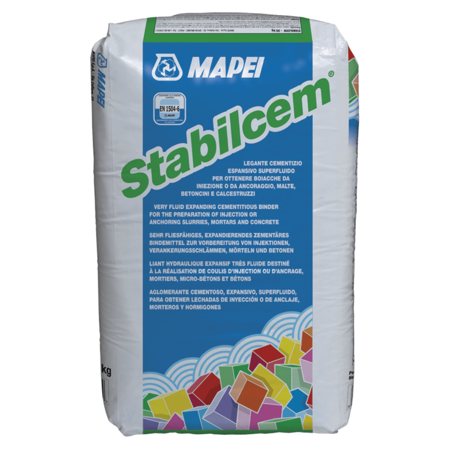 Ligante Cimentício Expansivo Superfluido Mapei Stabilcem 20KG - Cinzento - 20 Kg