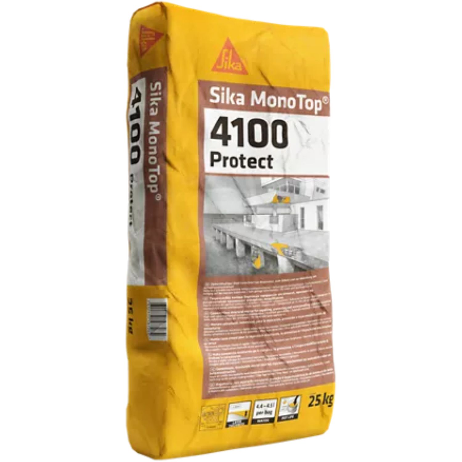 Argamassa Reparação Estrutural Betão 4 a 60MM/Camada Classe R4 Sika MonoTop-4100 Protect 25KG