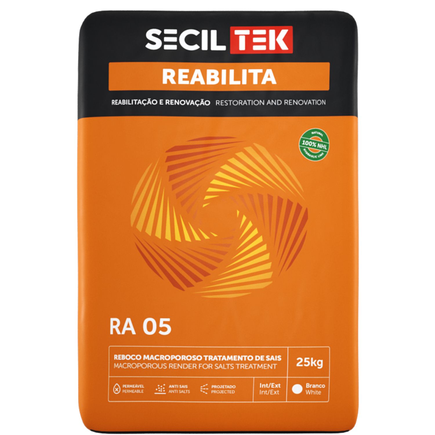 Argamassa Macroporosa para Acumulação de Sais SecilTek Reabilita RA 05