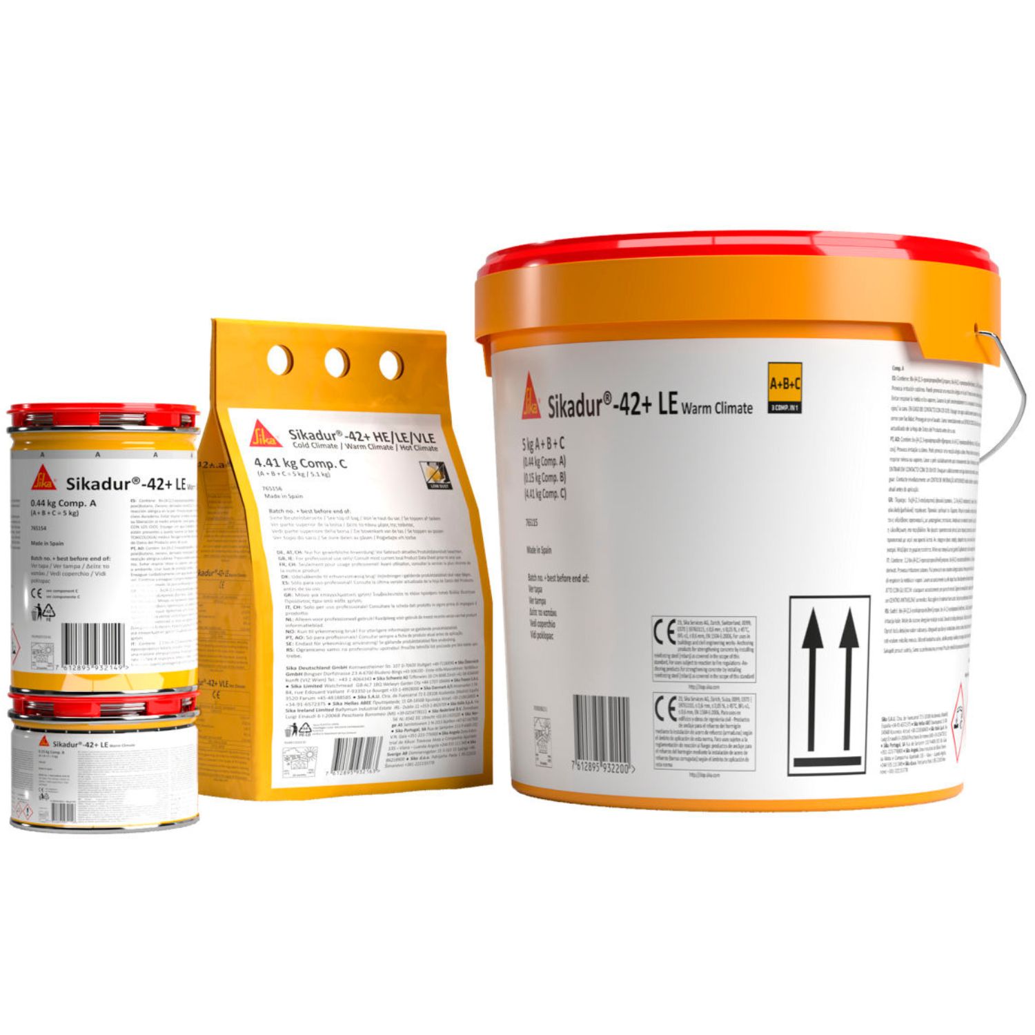 Argamassa Epóxi Fluida Sikadur-42+ LE Warm Climate, Enchimento e Fixação, Espessura 25MM a 300MM