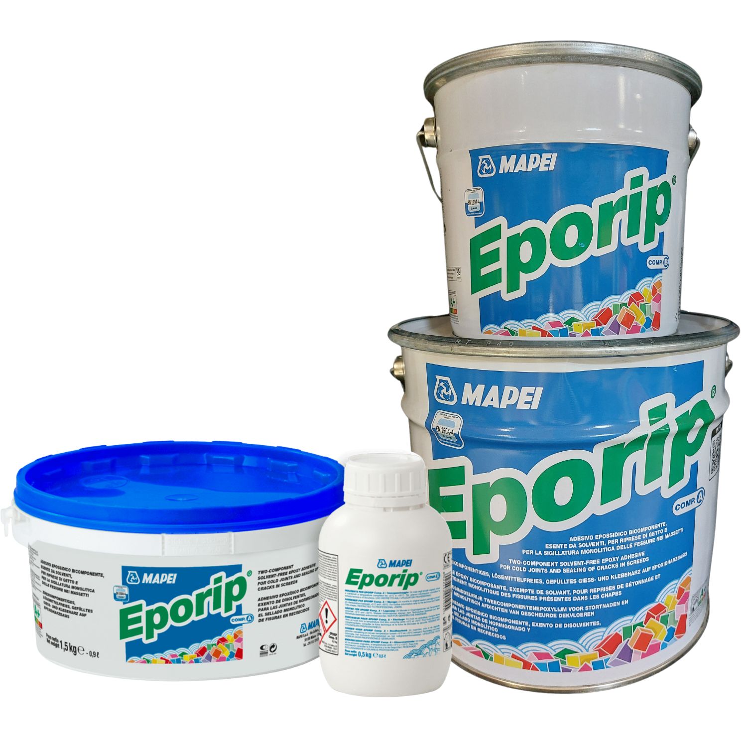 Resina Epoxi Juntas Betonagem entre Betão Fresco e Betão Antigo Mapei Eporip