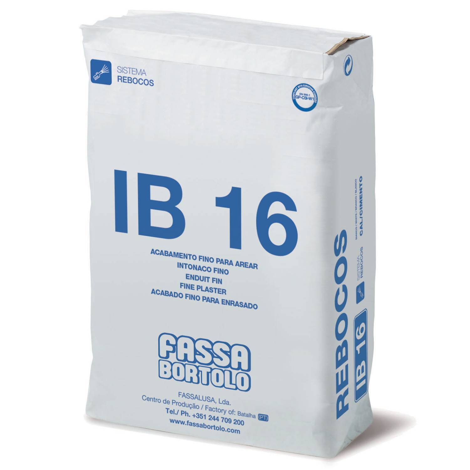 Argamassa Acabamento Fino Fassa IB 16