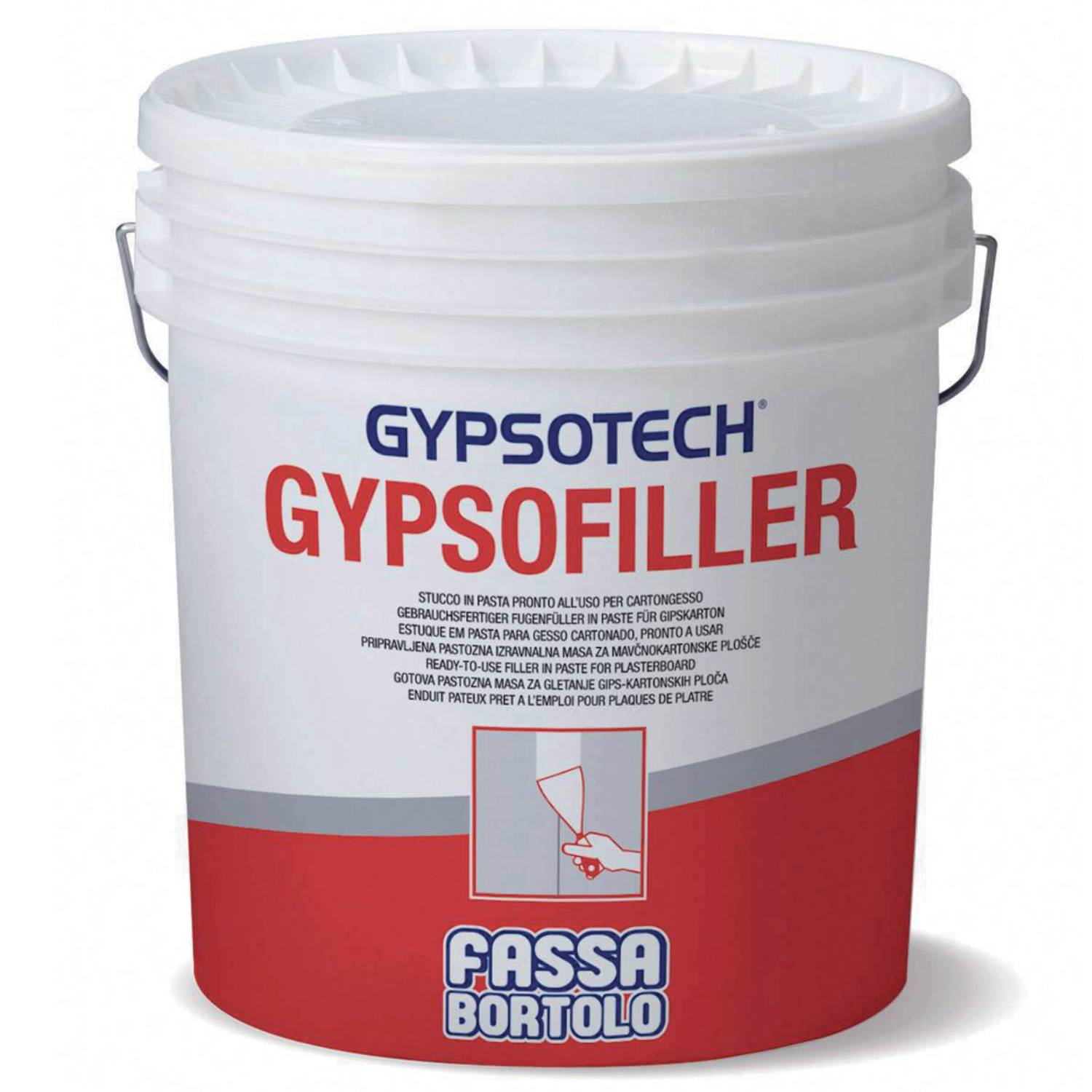 Estuque em Pasta para Juntas e Barramento Total Placas Gesso Cartonado Fassa Gypsofiller
