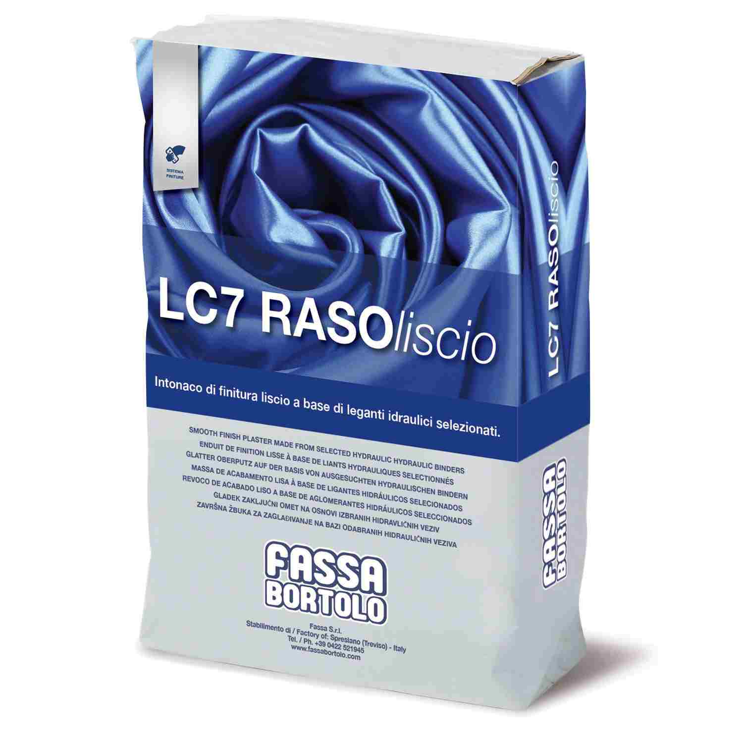 Argamassa para Acabamento Liso Estanhado Basa Cimentícia Fassa LC 7 RASOliscio