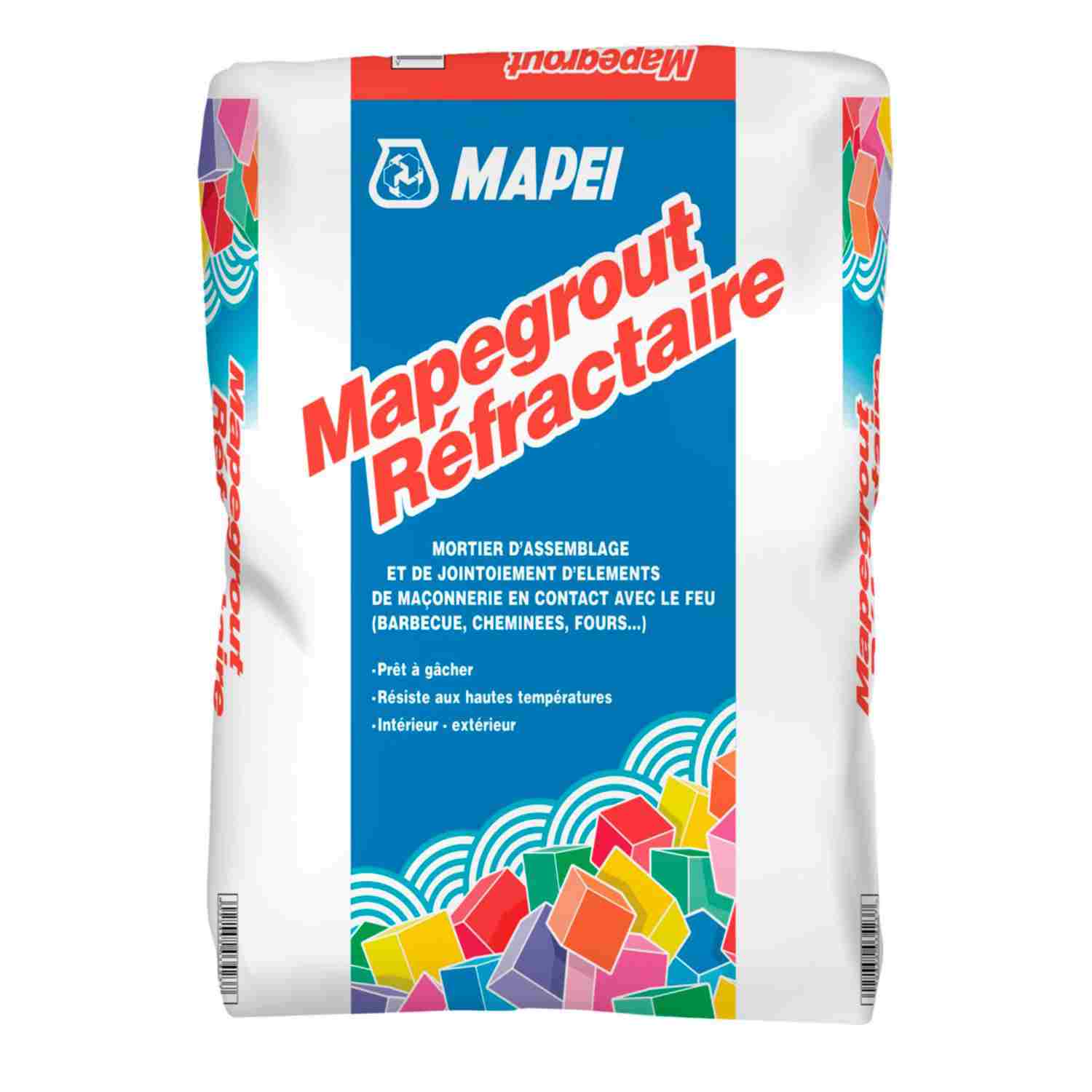 Argamassa Assentamento Tijolo Refratário Mapei Mapegrout Refractaire