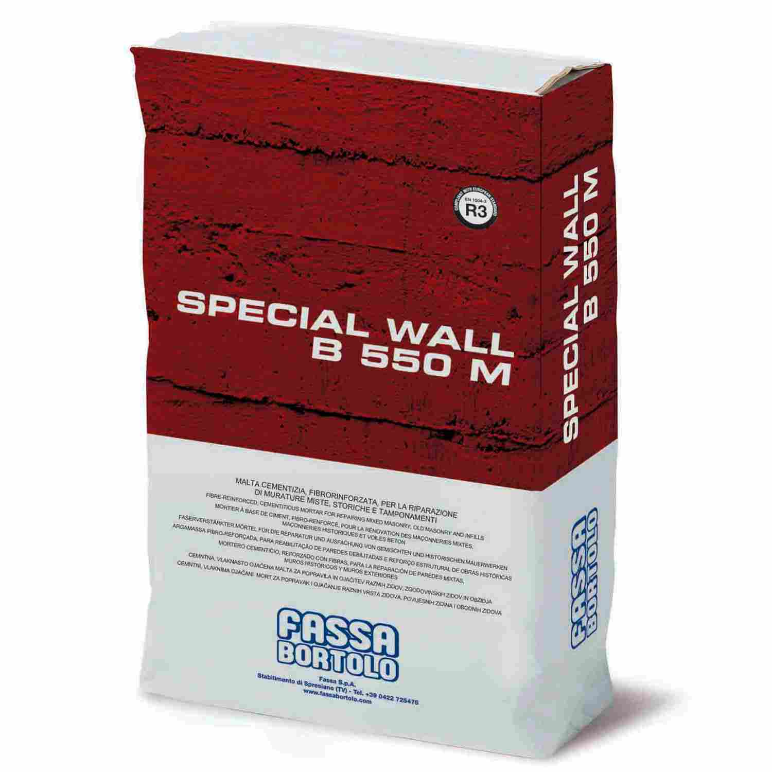 Argamassa Reparação Estrutural R3 Fassa Special Wall B 550 M