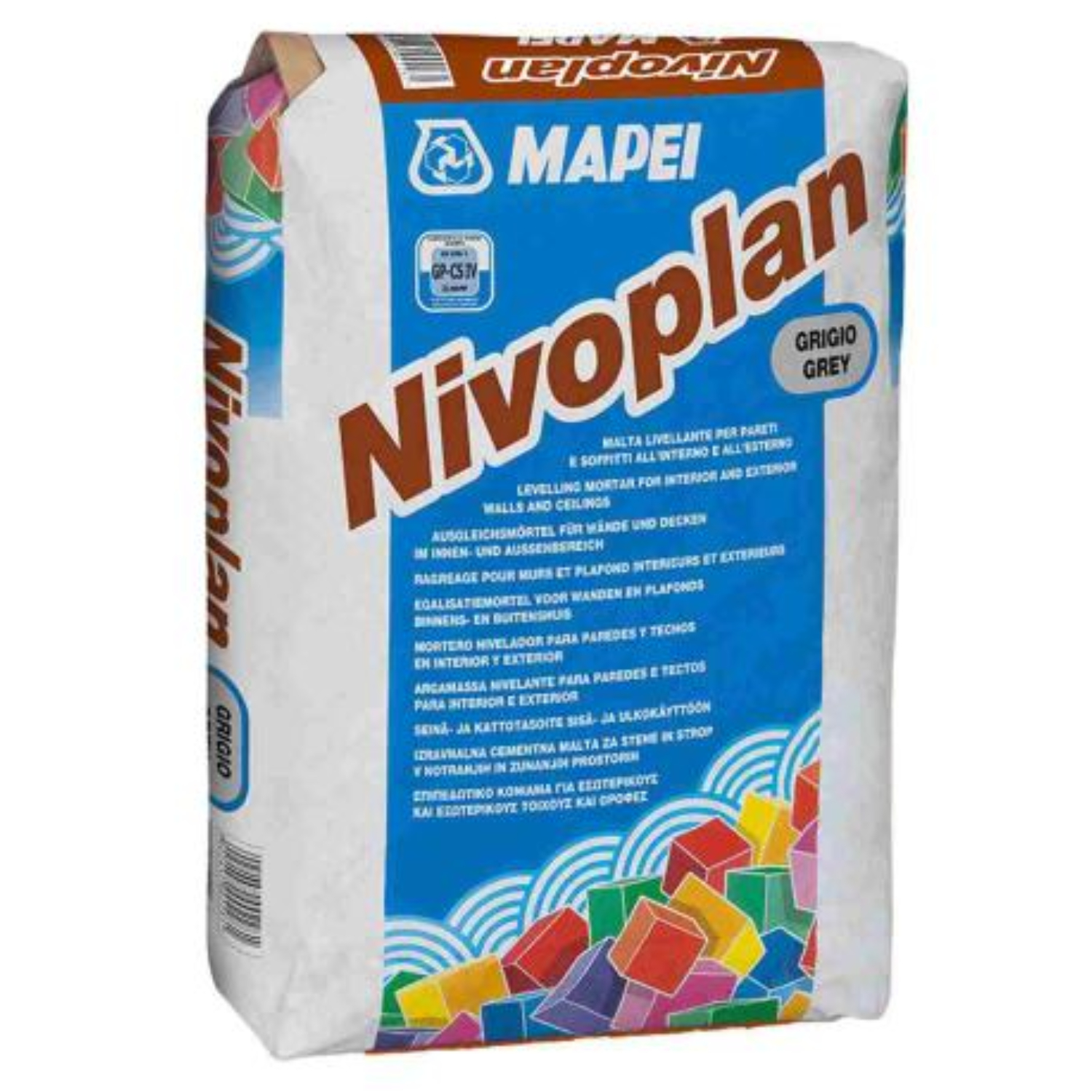 Argamassa Regularização Paredes e Tetos Interior Exterior Espessura de 2 a 20MM Mapei Nivoplan