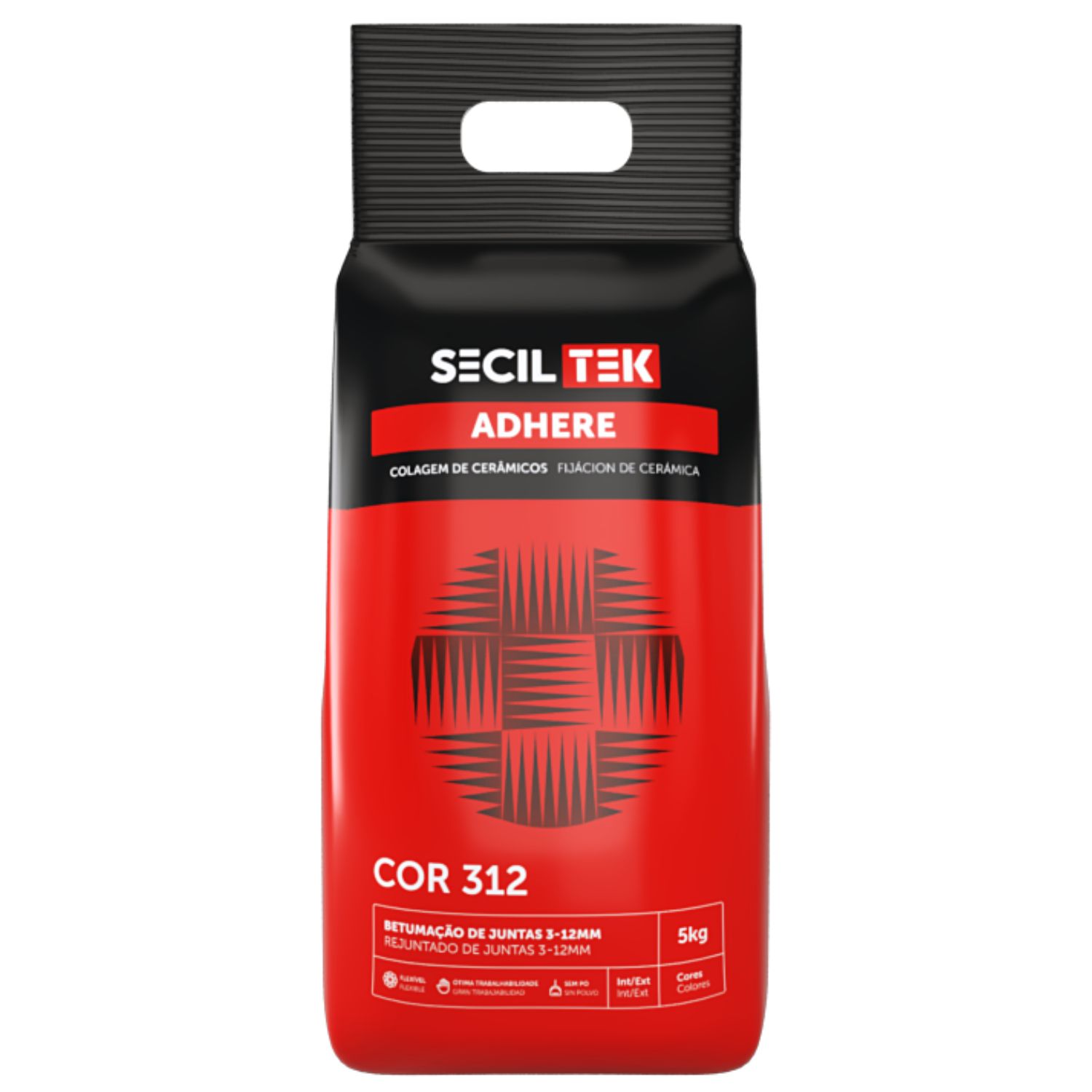 Argamassa para Betumação de Juntas 3-12 mm SecilTek Adhere Cor 312