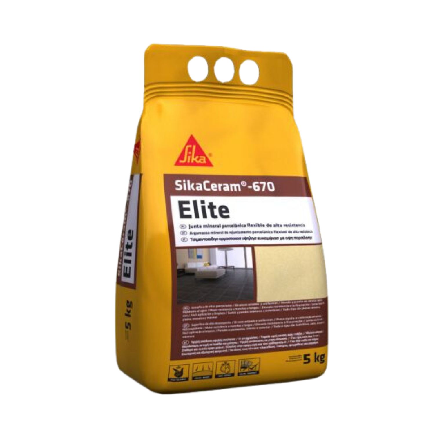 Argamassa Juntas 2-12MM Pavimentos e Paredes Interior Exterior SikaCeram 670 ELITE