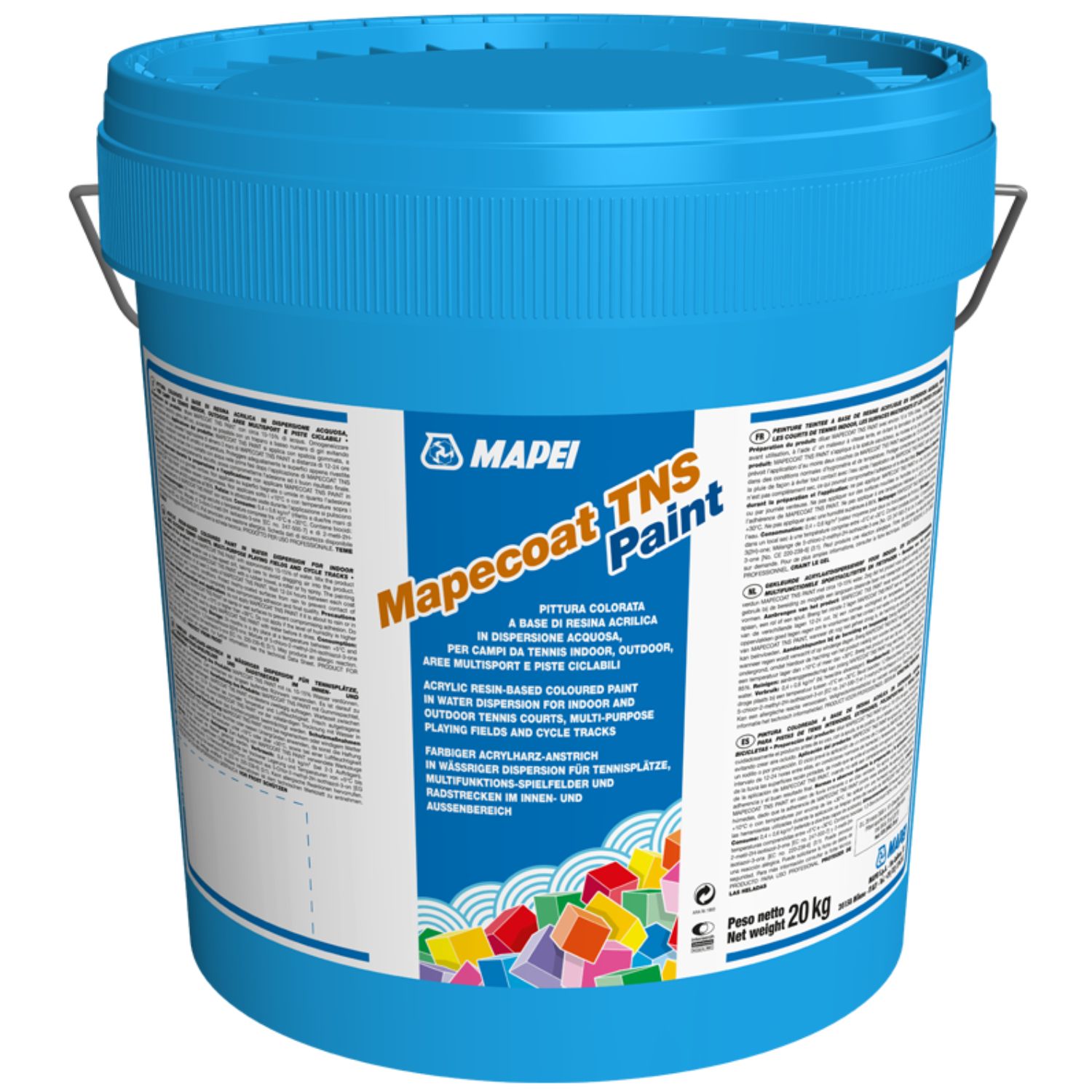 Pintura Colorida à Base de Resina Acrílica Mapei Mapecoat TNS Paint