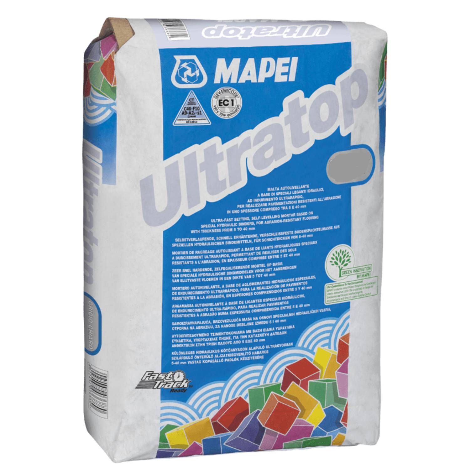 Argamassa Autonivelante Mapei Ultratop para Pavimentações Resistentes à Abrasão - Vermelho - 25 kg