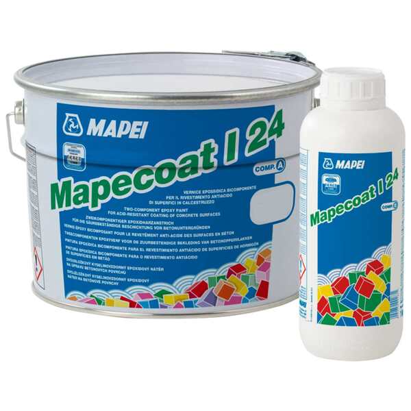 Pintura Epoxídica Bicomponente Mapei Mapecoat I 24 para Revestimento Antiácido