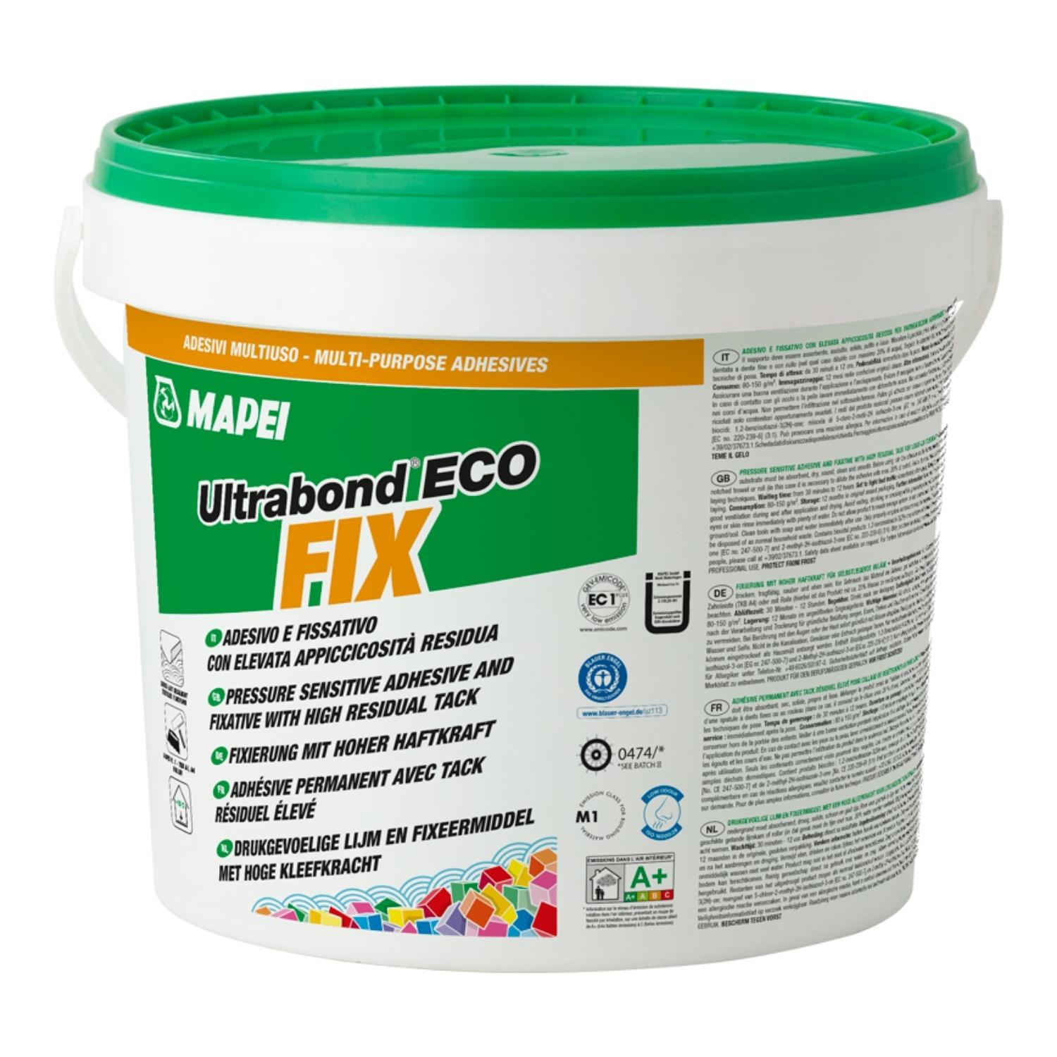Adesivo e Fixação para Pavimentos em Ladrilhos Removíveis Mapei Ultrabond Eco Fix 10kg