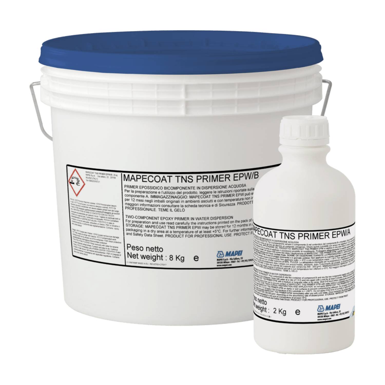 Primário Epóxi Bicomponente Mapei Mapecoat TNS Primer EPW em Dispersão Aquosa - (A+B) - 10 Kg